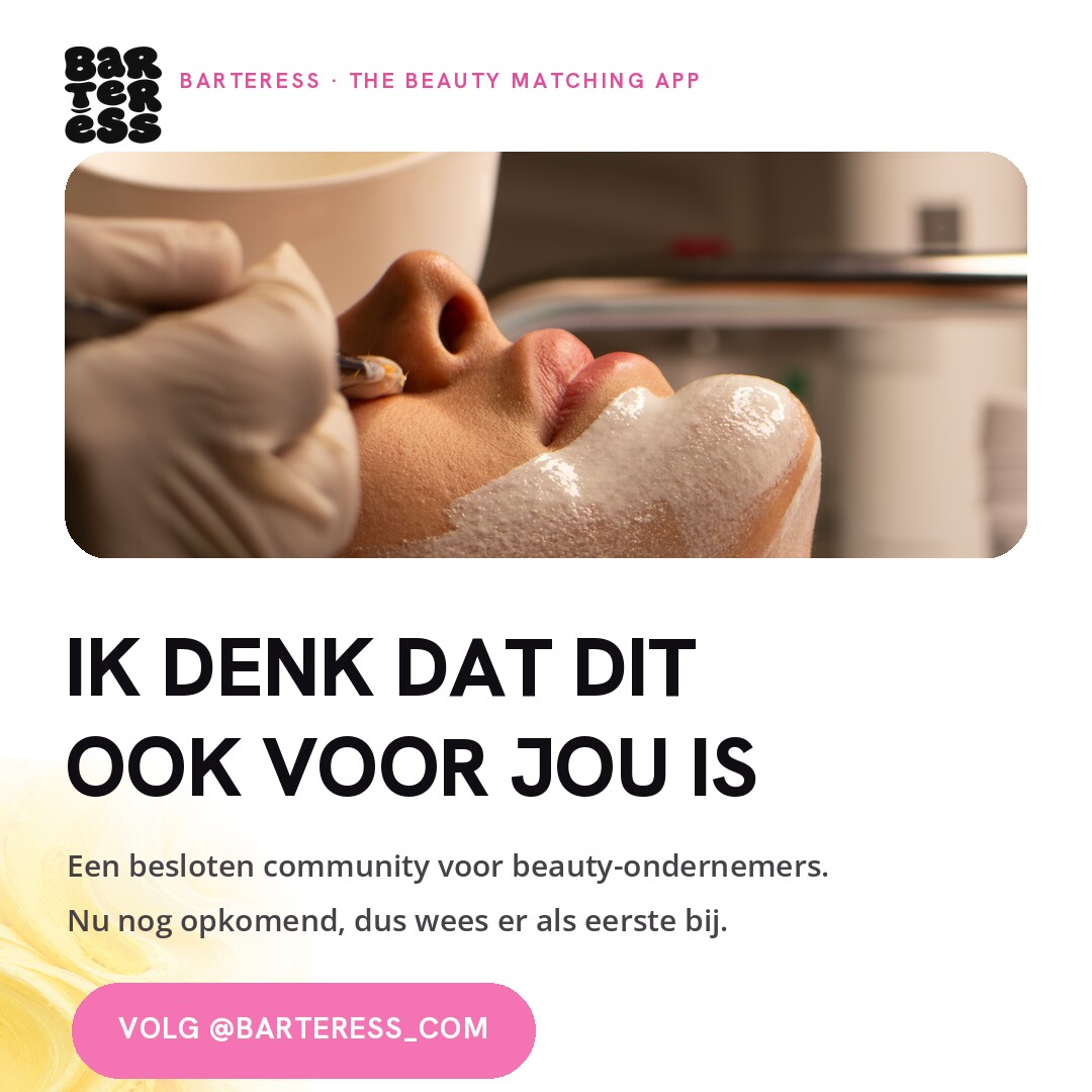 BARTERESS: ik denk dat dit ook voor jou is